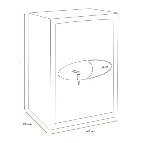 Phoenix HS0670 Series High Security Safes   HS0674K- DF - SafeInche